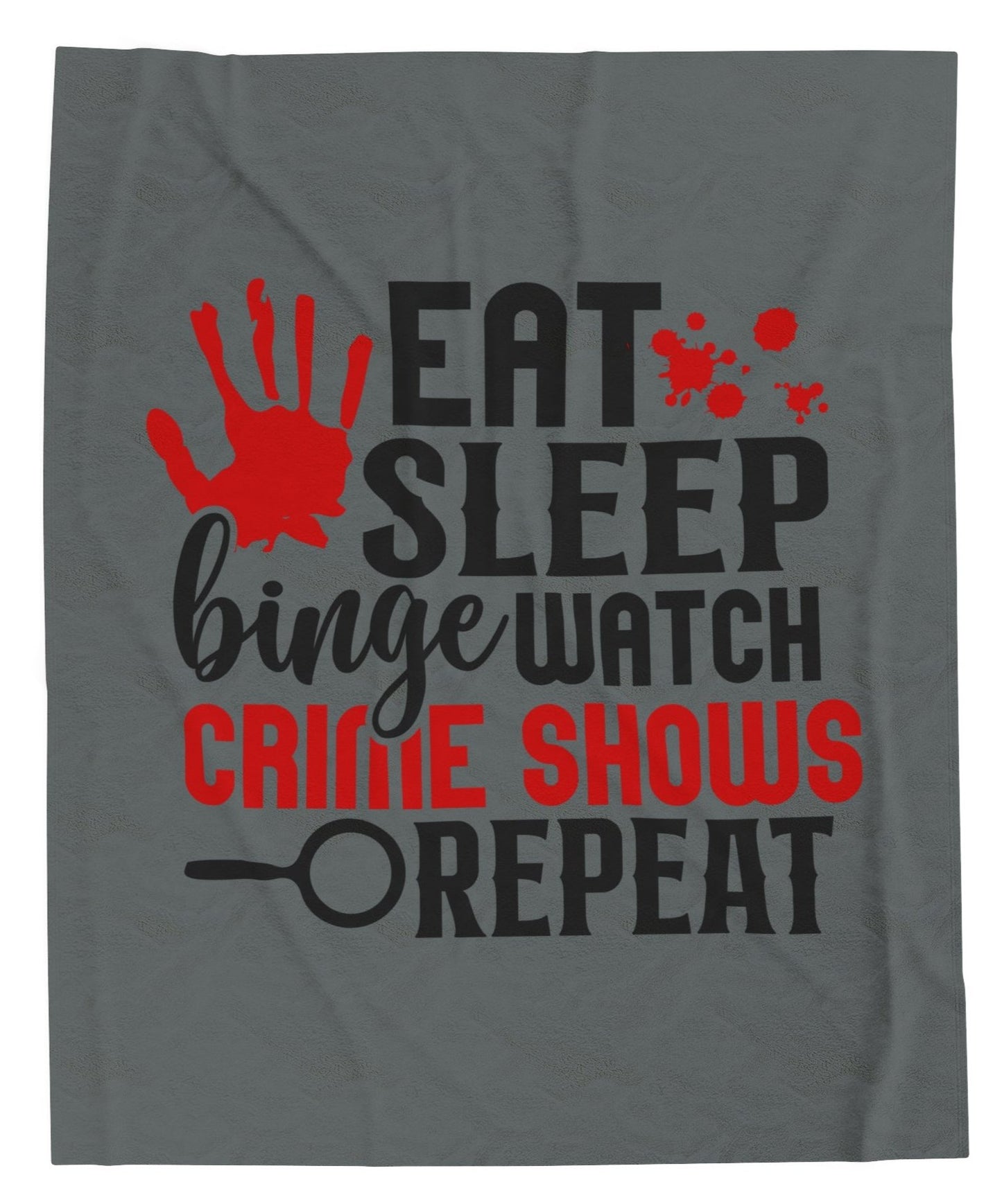 Throw, Crime Shows, Velveteen Plush, Blanket