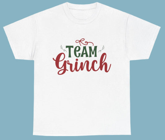 T-shirt, Christmas, Team Grinch, Cotton Tee