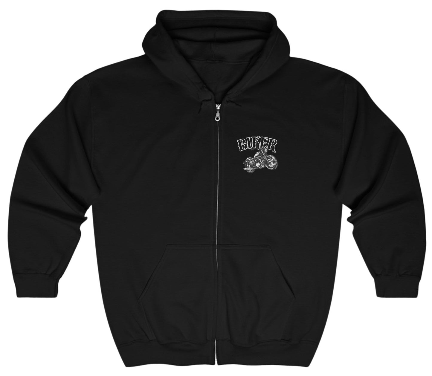Zip Up, Hoodie, Zipper, Biker, Hooded Sweatshirt
