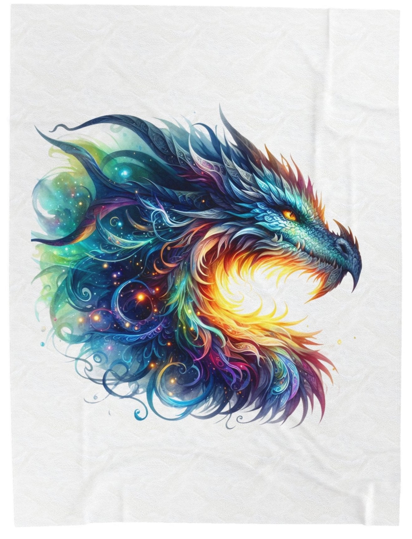 Throw, Dragon, Velveteen Plush, Blanket