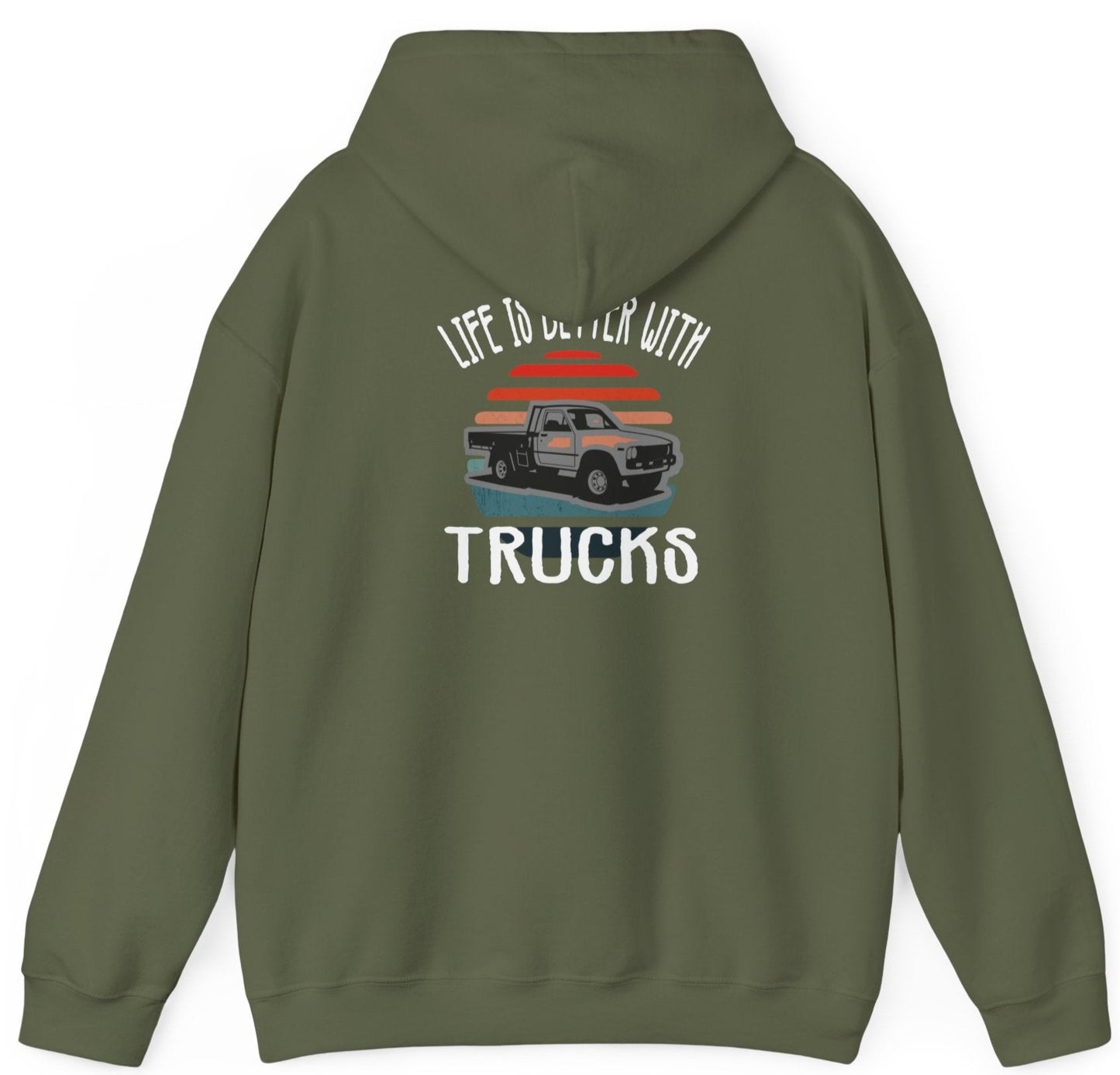 Hoodie, Truck, Hooded Sweatshirt
