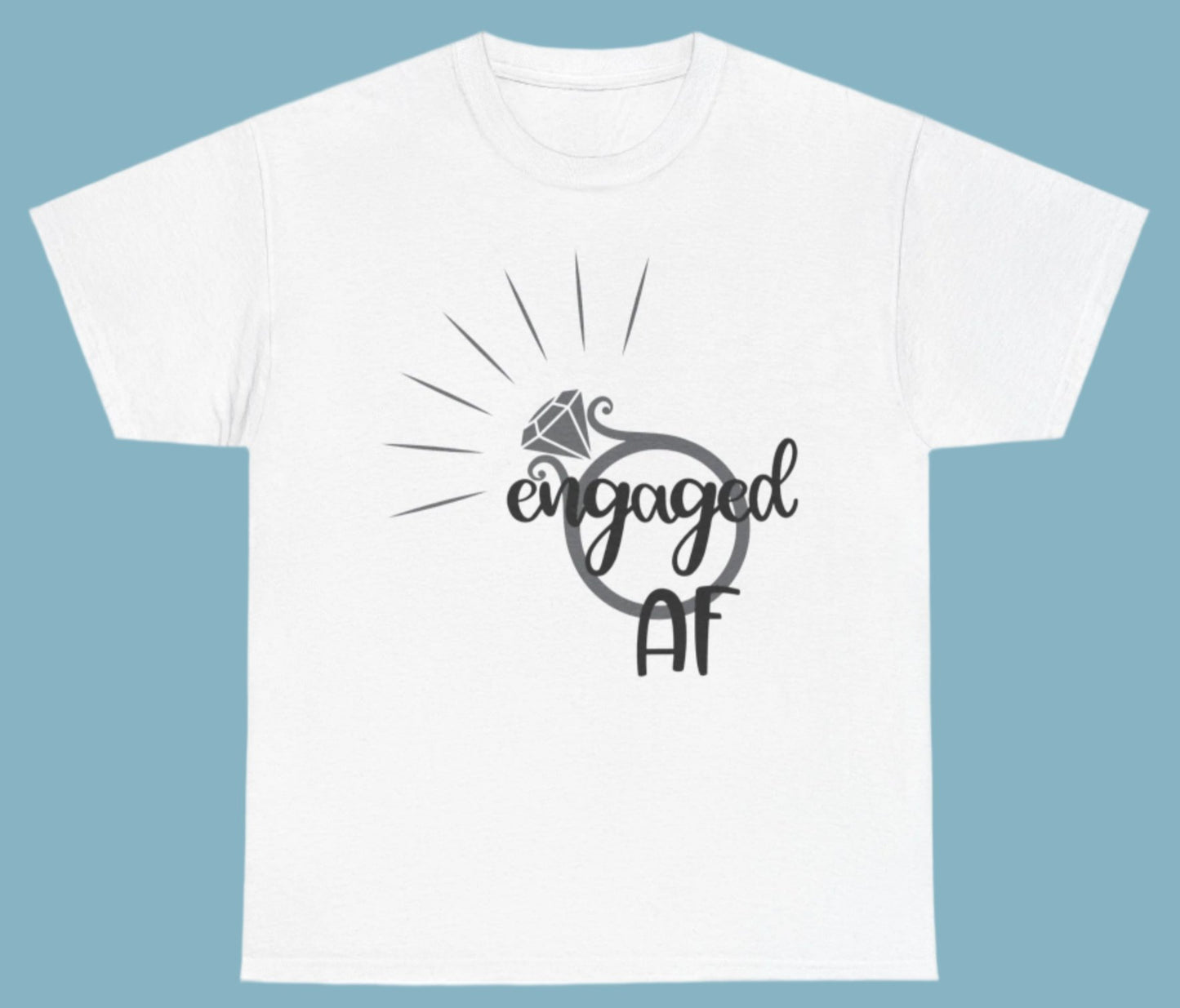 T-shirt, Engaged, Cotton Tee