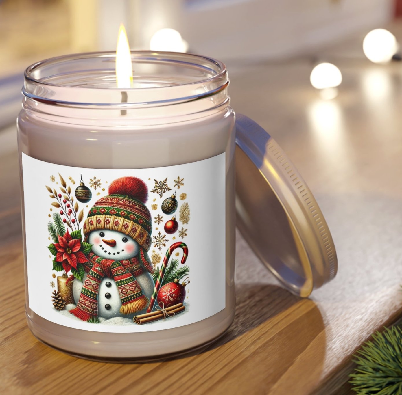 Candle, Jar, Christmas, Winter, Scented