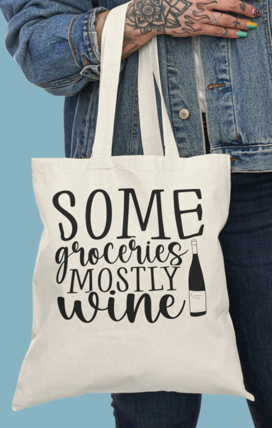 Shopping Bag, Canvas, Natural, Tote, Carry All