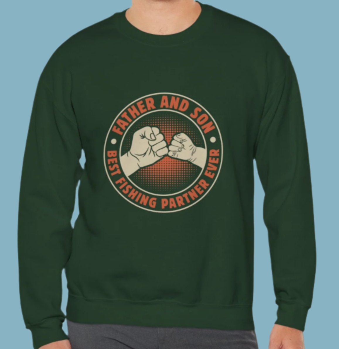 Sweater, Fishing, Crewneck, Sweatshirt