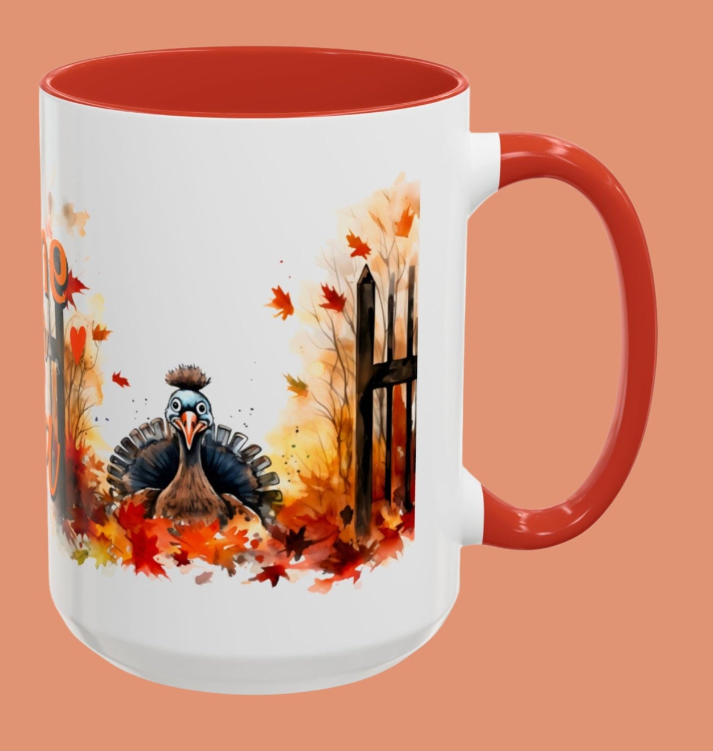 Tea Cup, Autumn, Accent Coffee Mug (11, 15oz)