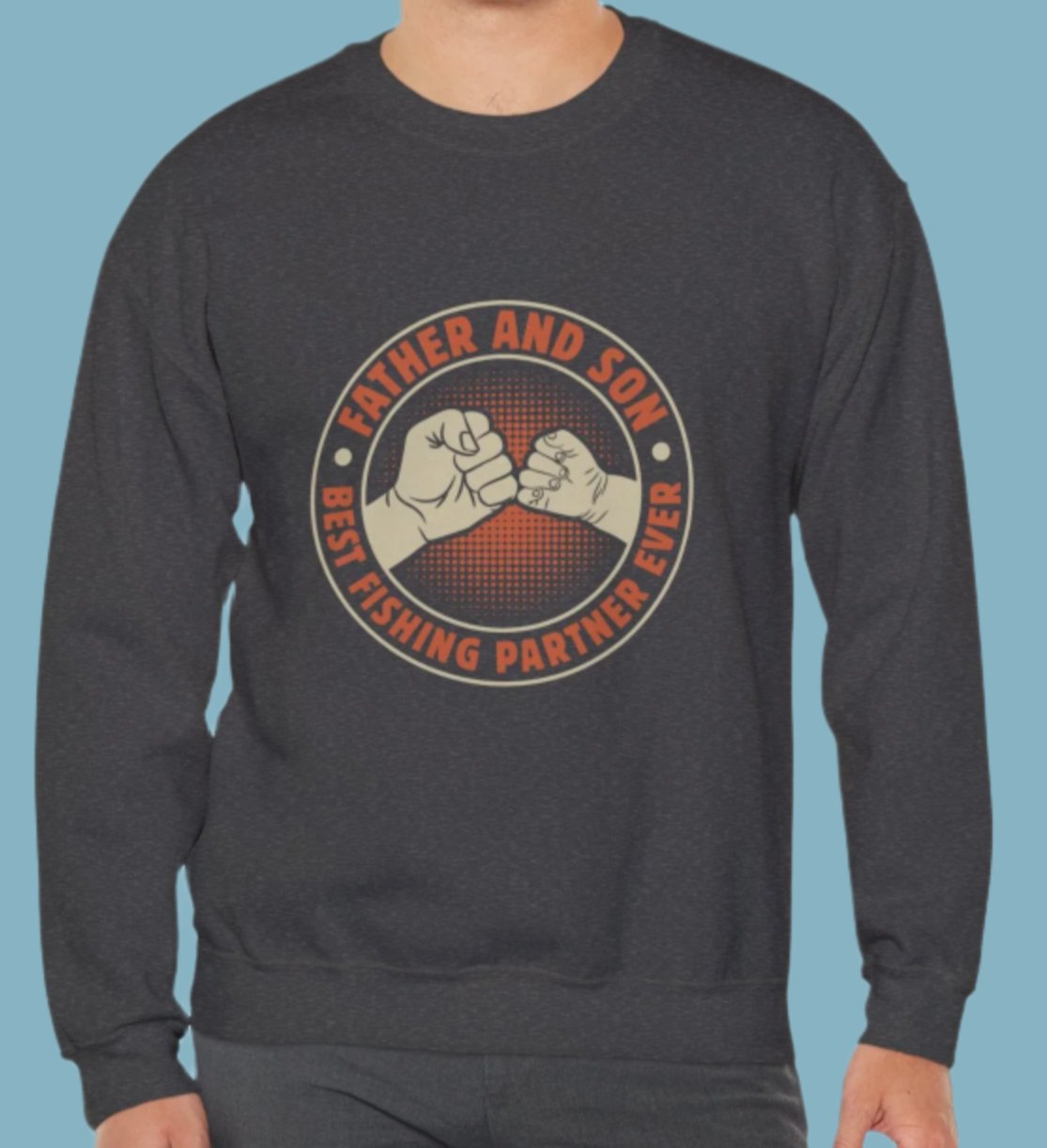 Sweater, Fishing, Crewneck, Sweatshirt