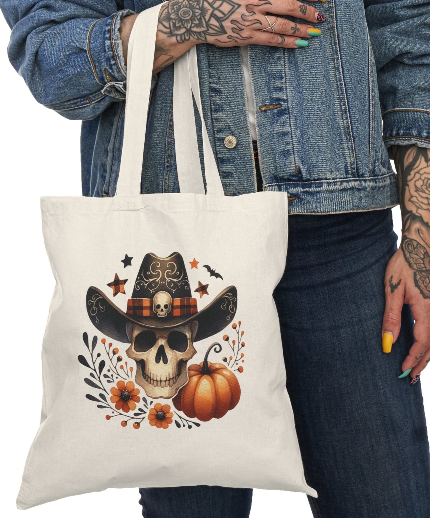 Tote, Hallowe'en, Natural Canvas, Shopping Bag