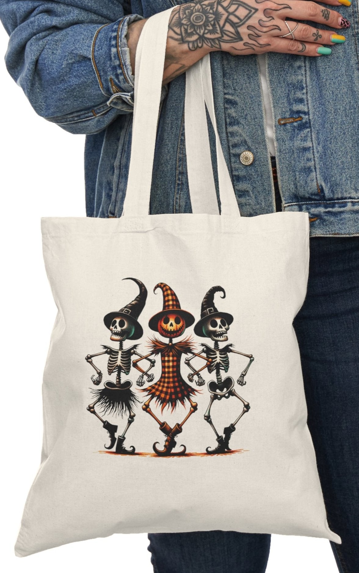 Tote, Hallowe'en, Canvas Bag, Natural, Shopping Bag