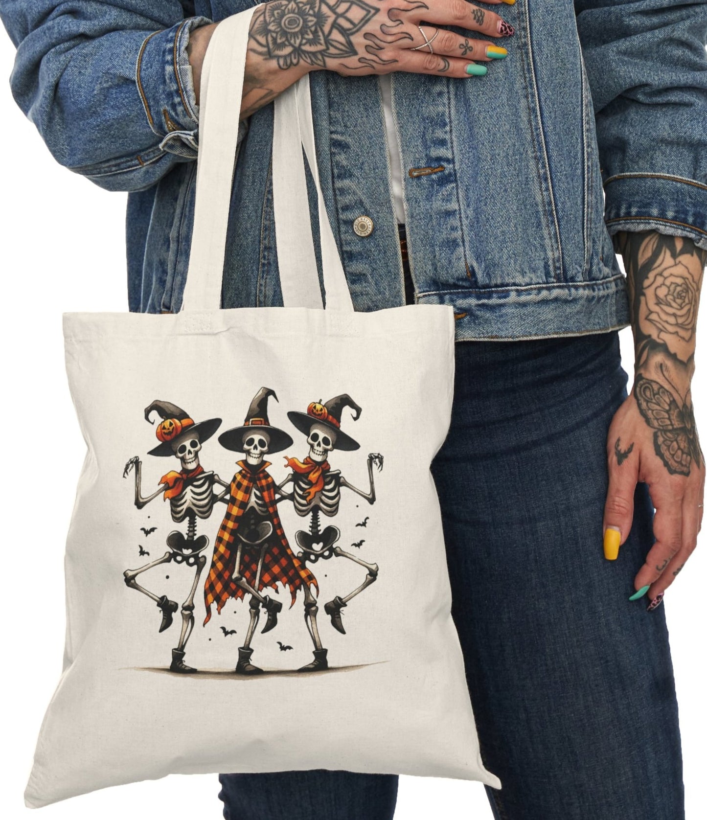 Tote, Hallowe'en, Canvas Bag, Natural, Shopping Bag